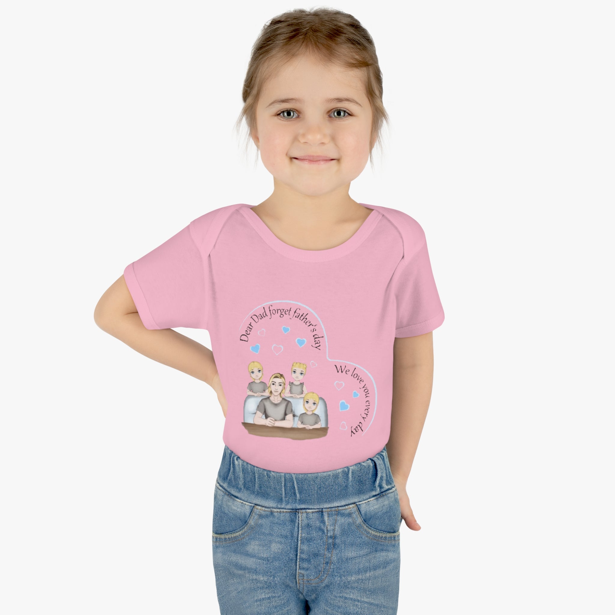 Dad we love you every day | Infant Baby Rib Bodysuit